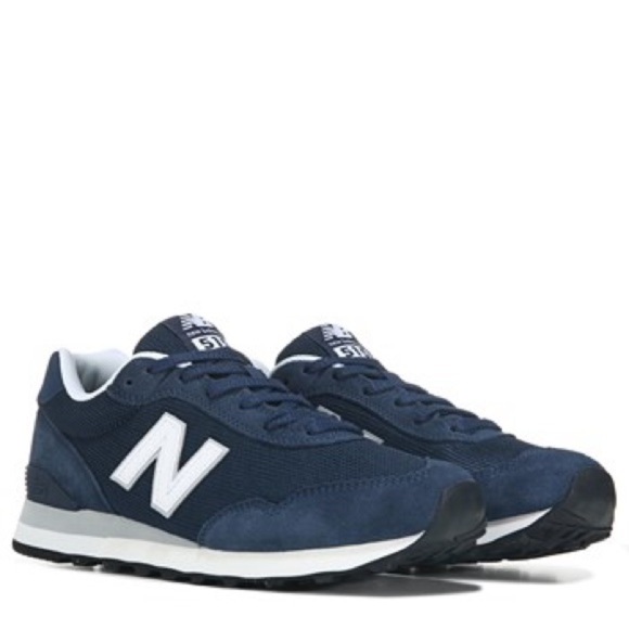 NIB New Balance Men’s 515 Retro Navy Suede/Mesh Sneakers in size 11 - Picture 1 of 8